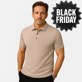 Monarch – Men’s Shirt with Geometric Print in Textured Fabric - [2 POLO SHIRTS FOR 39.90] - [UNMISSABLE]