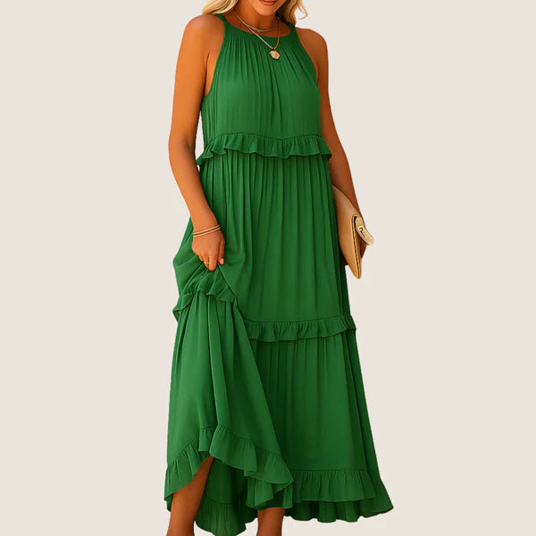 Monarch Noor Long Dress – Romantic Elegance with Ruffles