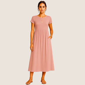 Monarch Alice Midi Dress – Casual & Timeless Elegance