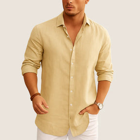 Monarch Linen & Cotton Shirt – Casual Elegance for Autumn