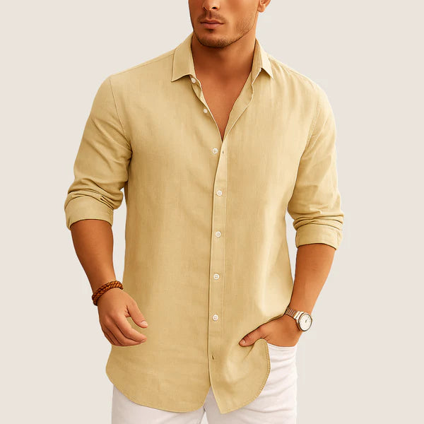 Monarch Linen & Cotton Shirt – Casual Elegance for Autumn