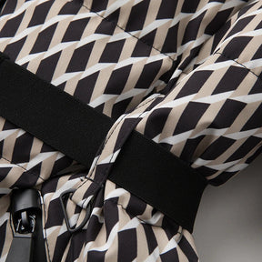 AuraBelt™ – Warm, Windproof & Elegant Belted Quilted Ski Jacket