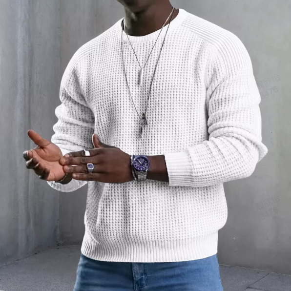 Men`s Crew Neck Long Sleeve Jumper