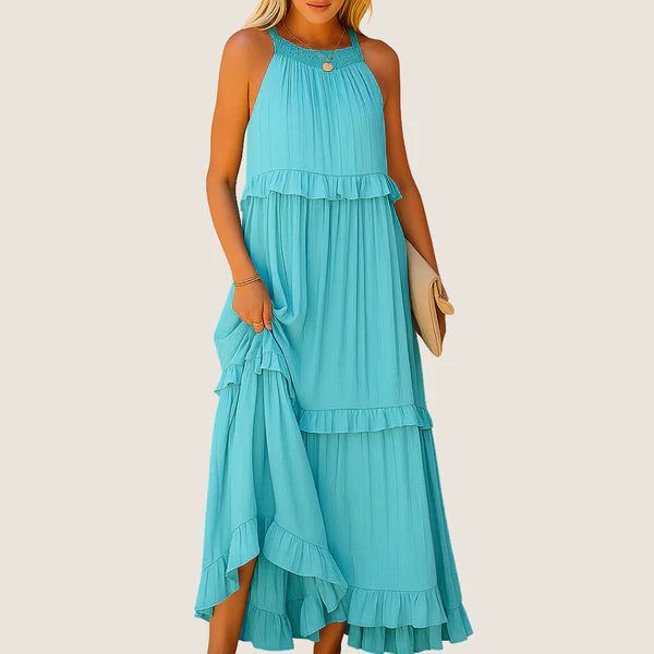 Monarch Noor Long Dress – Romantic Elegance with Ruffles