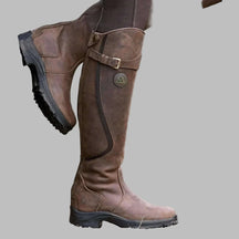 Women's Leather Ankle Boots with Arch Support
