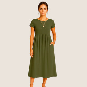 Monarch Alice Midi Dress – Casual & Timeless Elegance