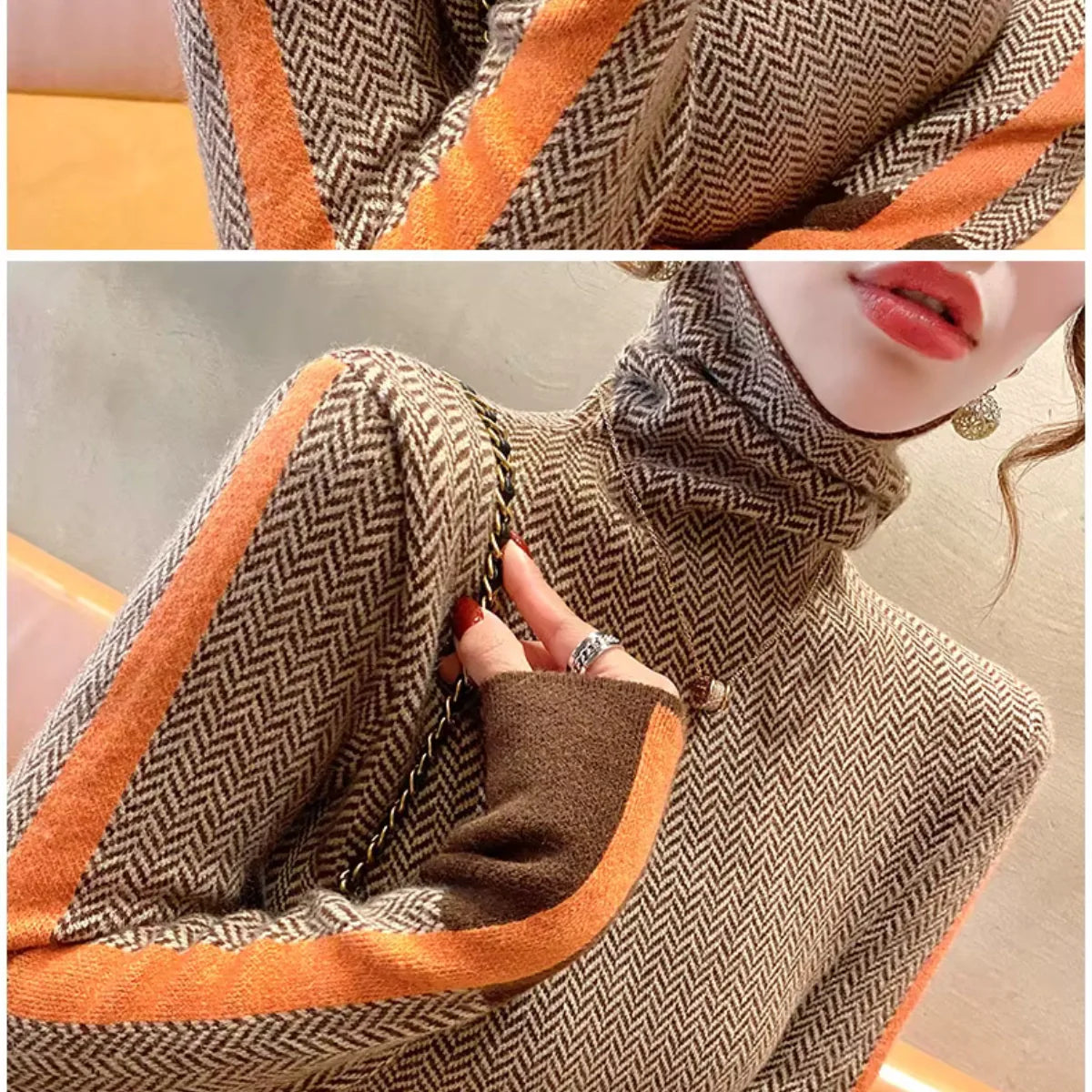 Monarch Wear™ | Clémence Roll Neck Jumper Signature™