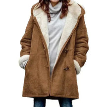 Women's Fleece-Lined Hooded Winter Coat