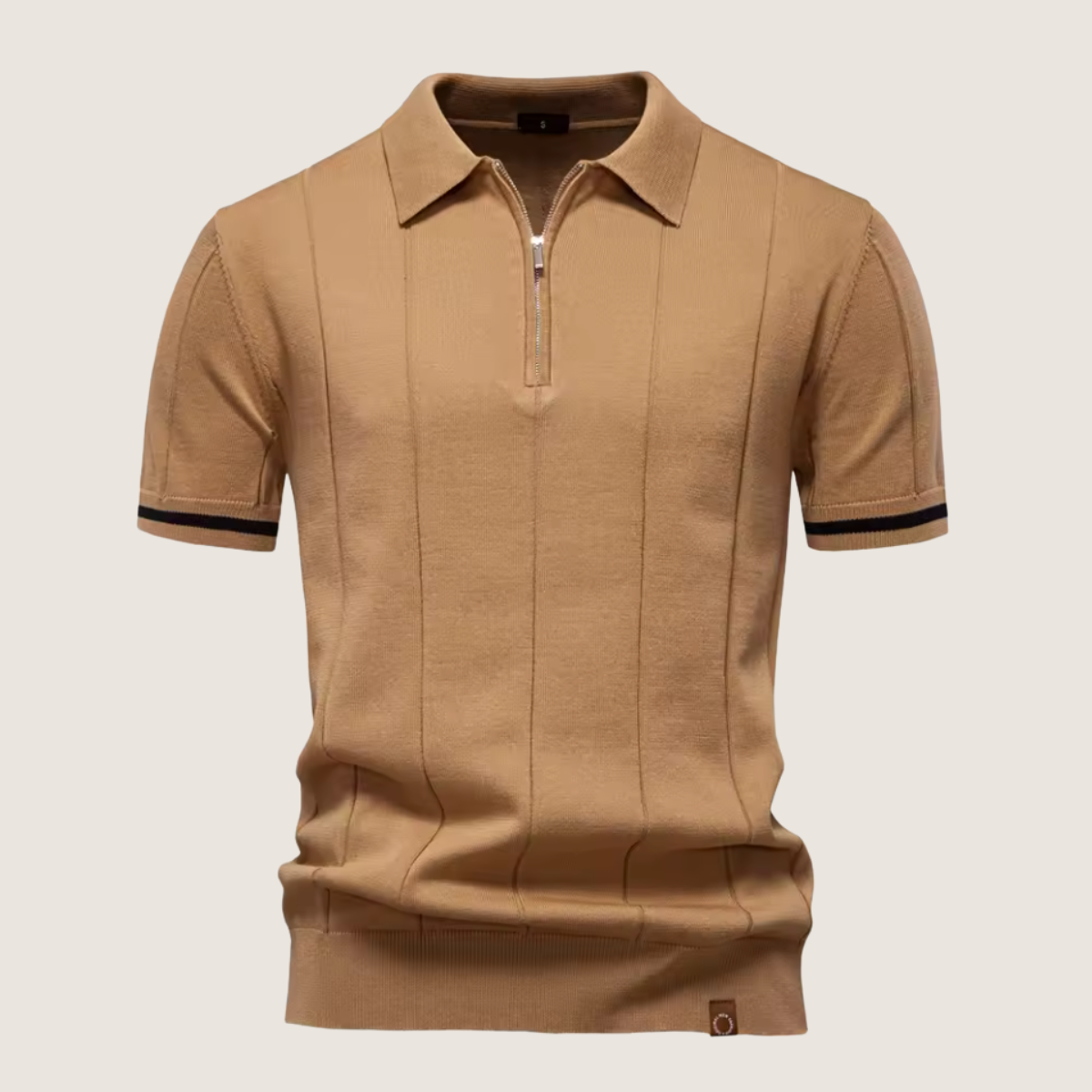 Monarch – Slim Fit Men’s Zip Polo – Minimalist Style & Comfort for Every Occasion
