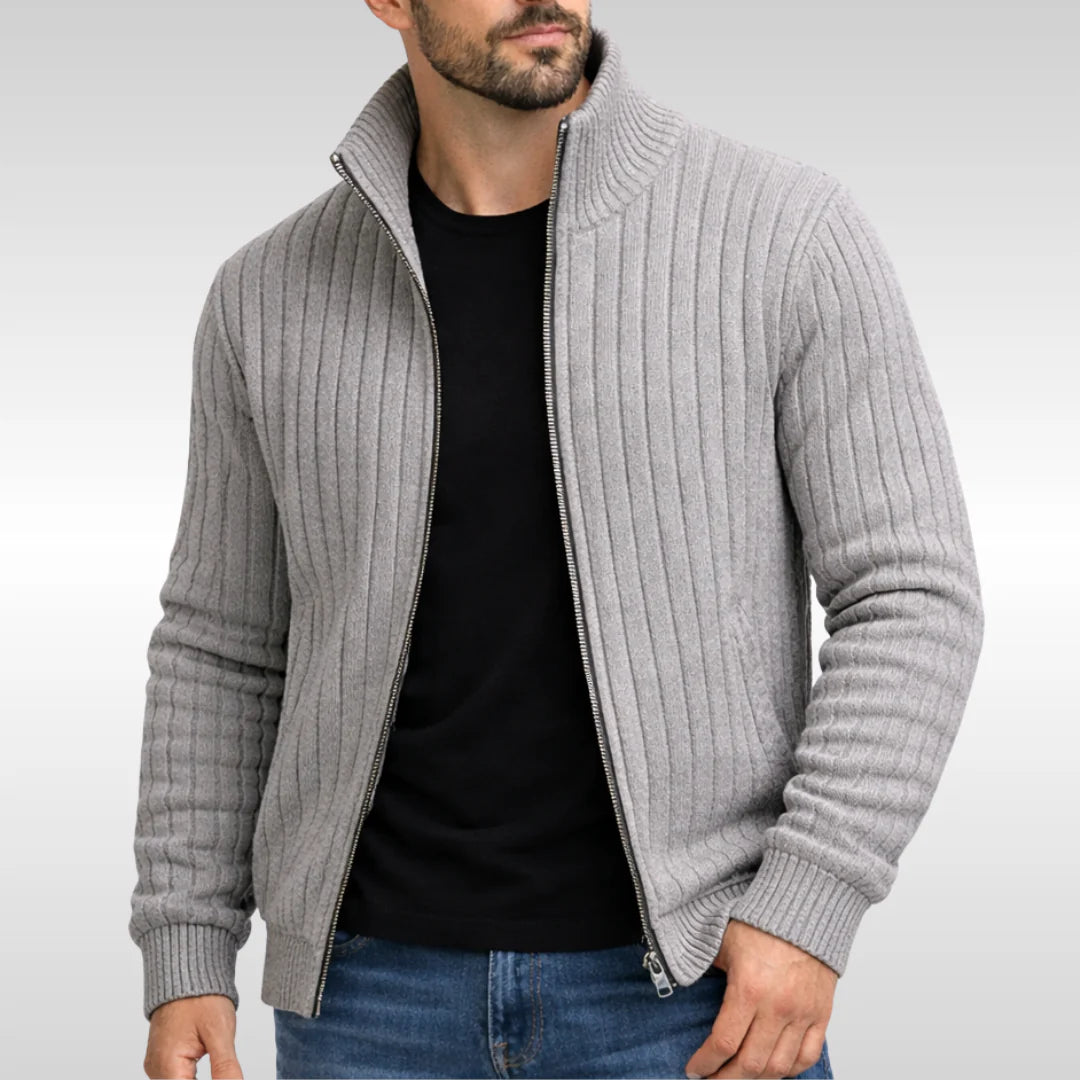 Monarch Wear | Elegant Classic Zip Jacket – RibbedWarm™