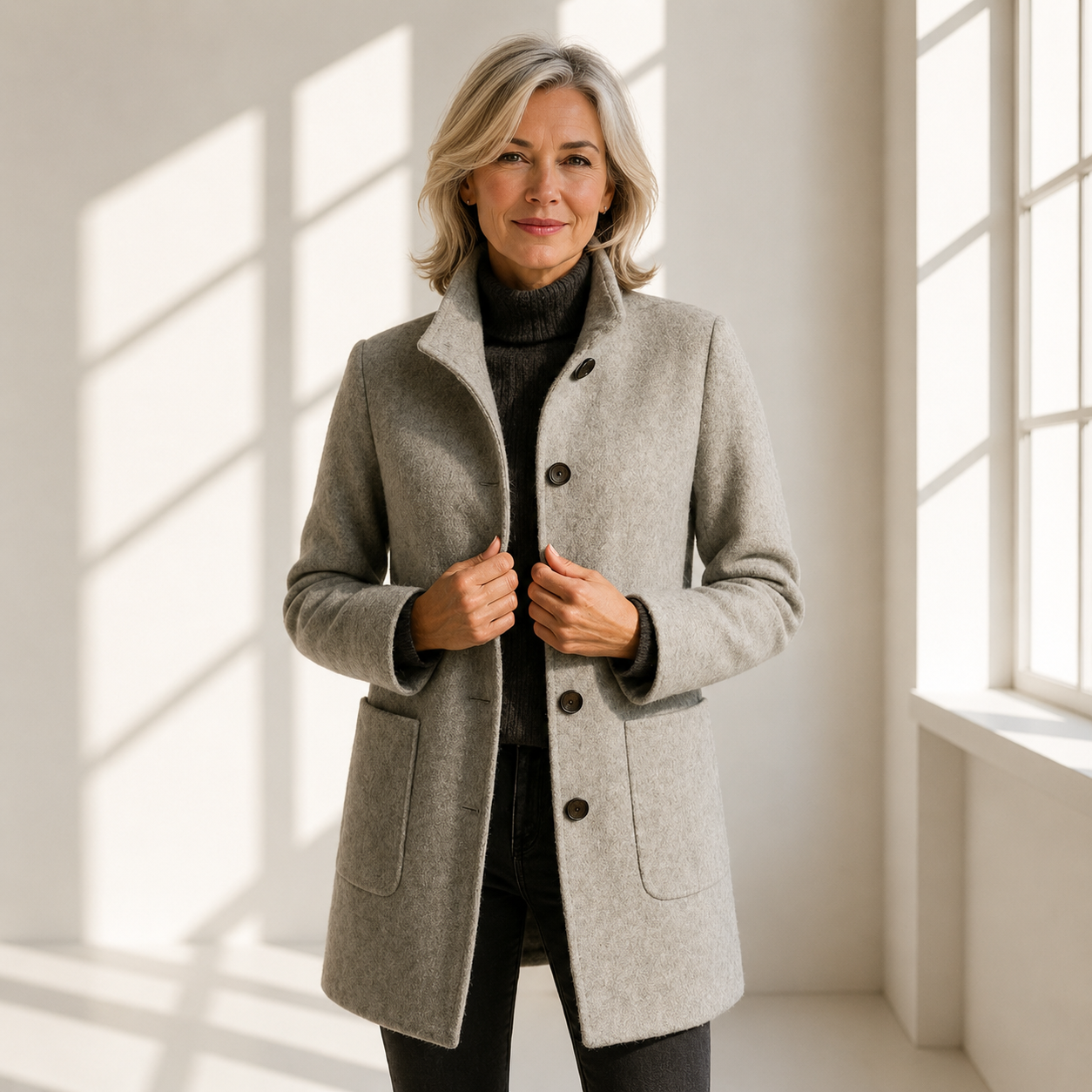 Women's Ribbed Quarter-Zip Jumper