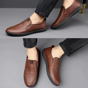 Monarch Wear - Leather Slip-On Moccasins for Men
