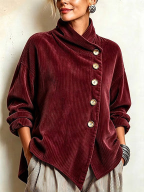 Women's Cable Knit Roll Neck Jumper