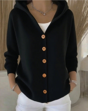 Women's Cable Knit Zip-Up Cardigan High Neck