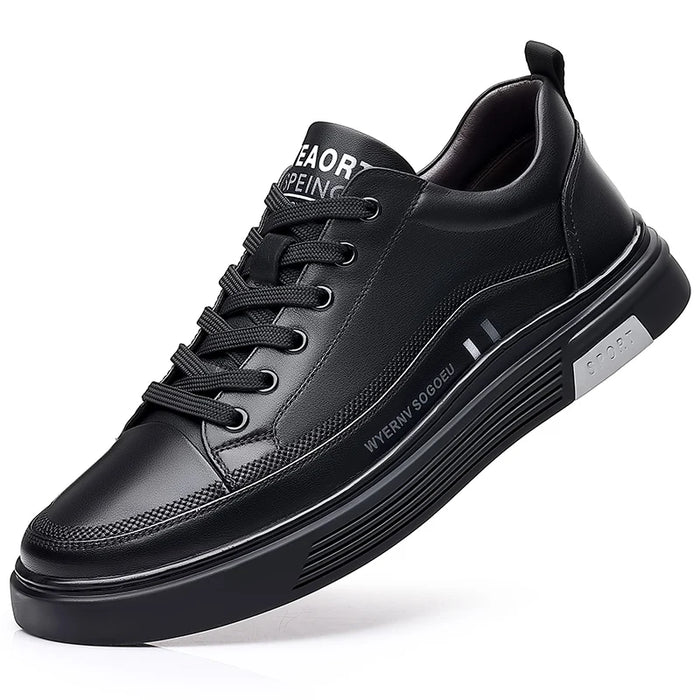 Monarch Wear – Casual Leather Trainers – Low-Top Sport – [BUY 1, GET 2 FREE]