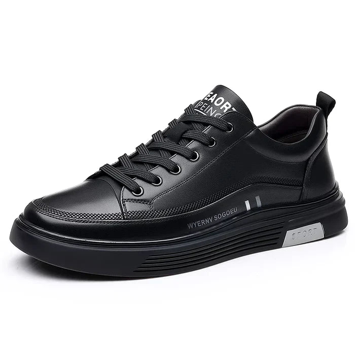 Monarch Wear – Casual Leather Trainers – Low-Top Sport – [BUY 1, GET 2 FREE]
