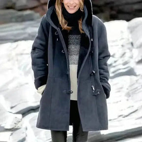 Women's Fleece-Lined Hooded Winter Coat