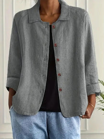 Women's Casual Button-Front Jacket