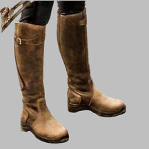 Women's Leather Ankle Boots with Arch Support