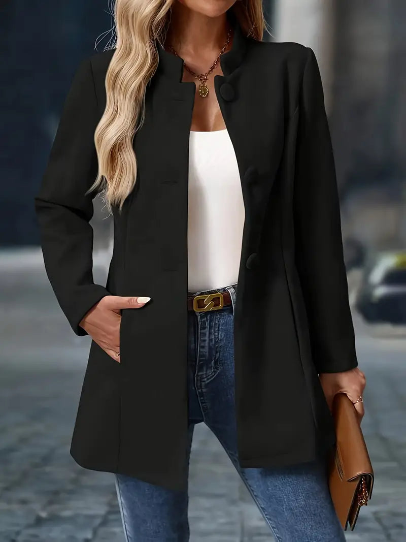 Women's Classic Button-Up Winter Coat