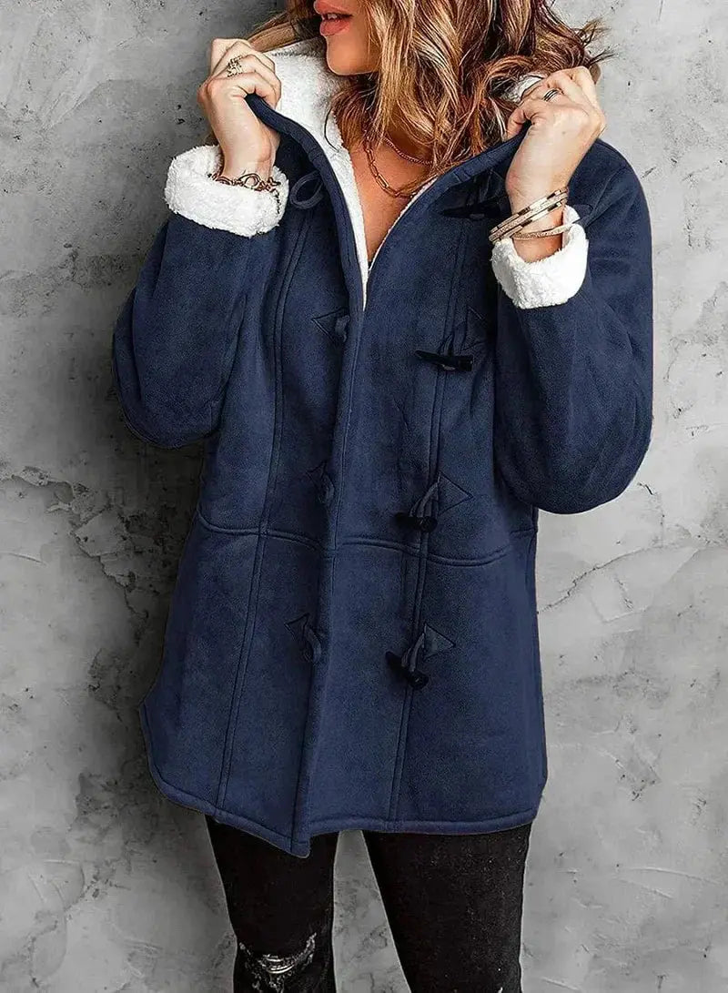 Women's Fleece-Lined Hooded Winter Coat