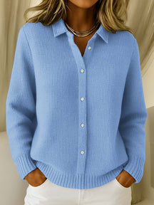Women's Textured Knit Button-Up Cardigan