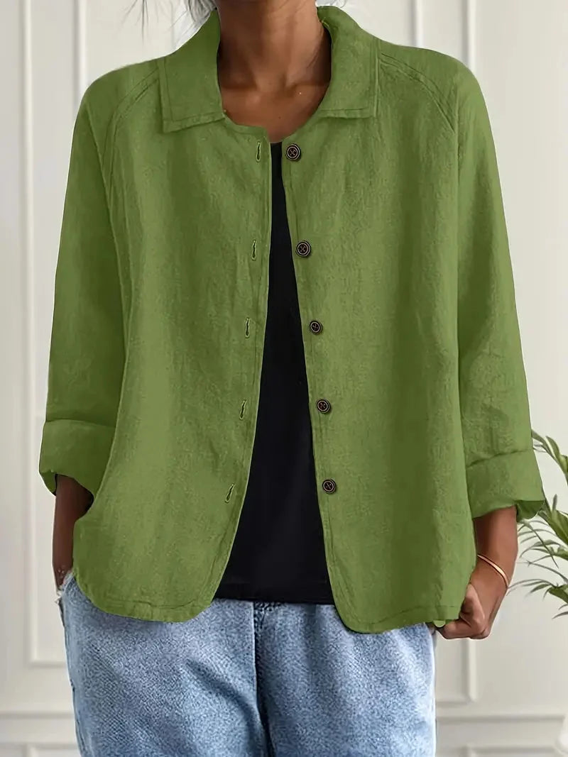 Women's Casual Button-Front Jacket