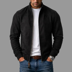MONARCH Suede Bomber Jacket