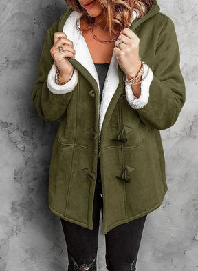 Women's Fleece-Lined Hooded Winter Coat