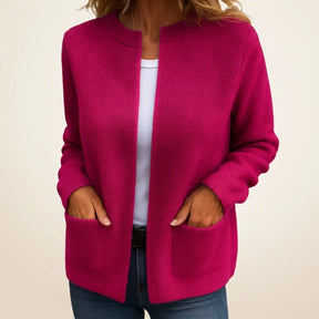 Colette | Warm Knit Zip-Up Cardigan with Pockets