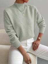 Women's Fine Knit High-Neck Long-Sleeve Jumper