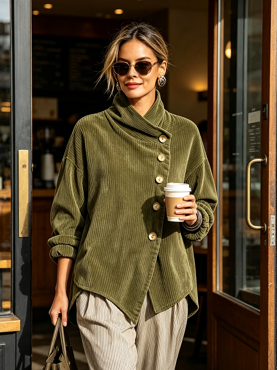 Women's Cable Knit Roll Neck Jumper