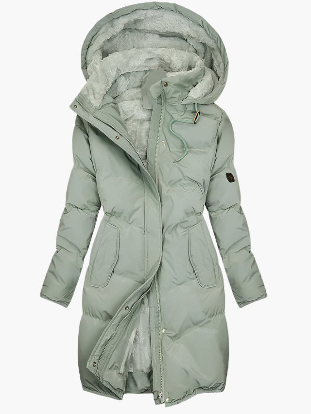 Women's Elegant Quilted Hooded Winter Coat