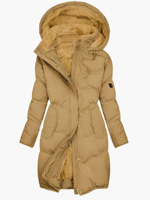 Women's Elegant Quilted Hooded Winter Coat
