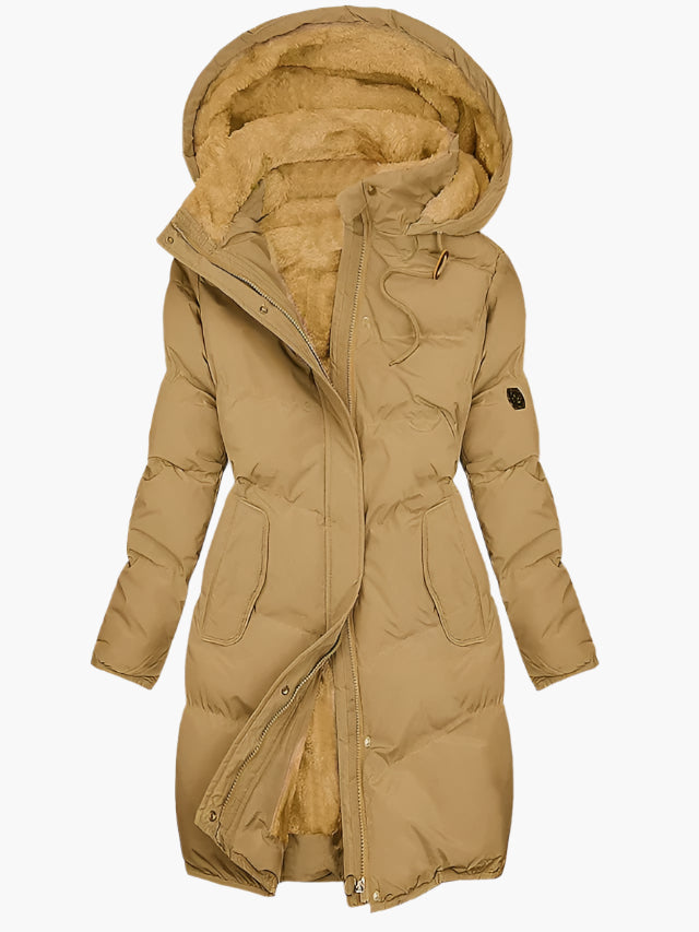 Women's Elegant Quilted Hooded Winter Coat
